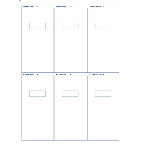 Cartellina registro azzeramenti giornalieri 31x24,5 cm O.C.L. 13 fogli - 1206